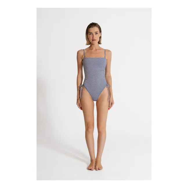 Maillot de Bain Rachel Rayé | Bleu marine