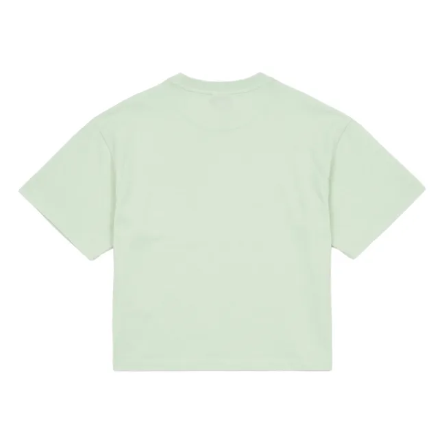 Camiseta oversize Filo de algodón orgánico | Verde agua