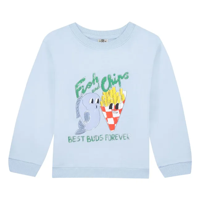 Sweat Smile Fish | Bleu Clair