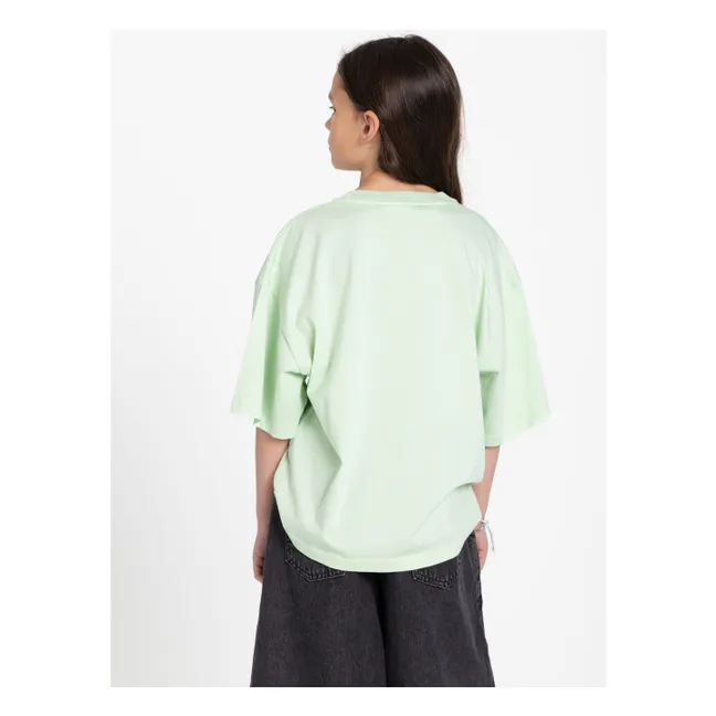 Oversize Filo organic cotton T-shirt | Green water