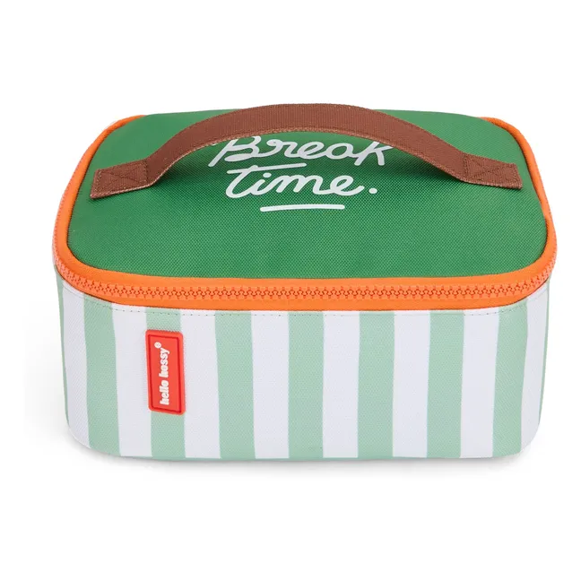 Lunch-Box Isotherme Rayée  | Green