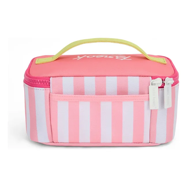 Lunch-Box Isotherme Rayée  | Rose