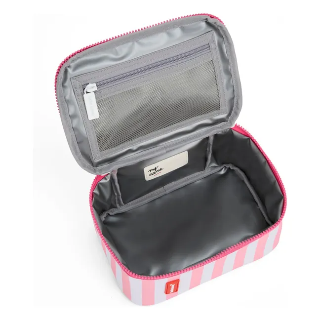 Lunch-Box Isotherme Rayée  | Rose