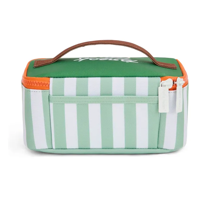 Lunch-Box Isotherme Rayée  | Vert