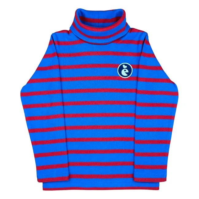 Col Roulé Rayé | Bleu