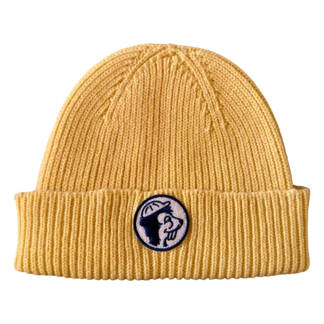 Heritage Wool Beanie | Yellow