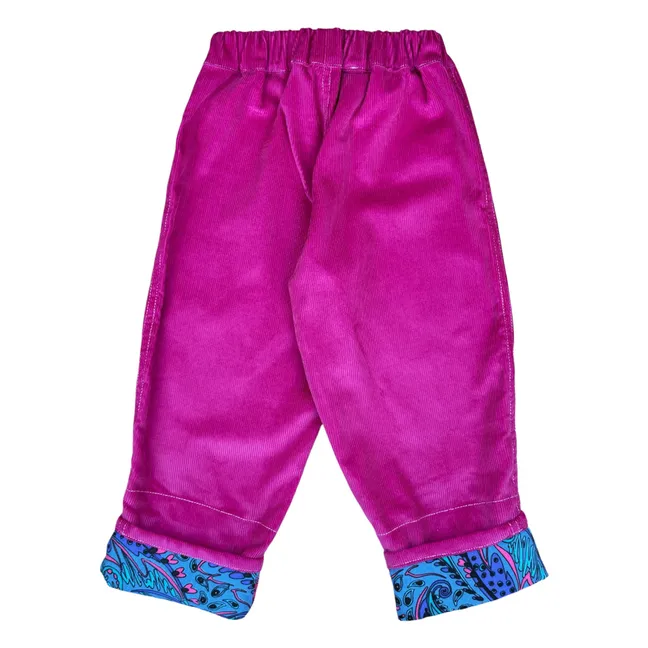 Pantalon Evolutif Candy Velours Côtelé | Rose