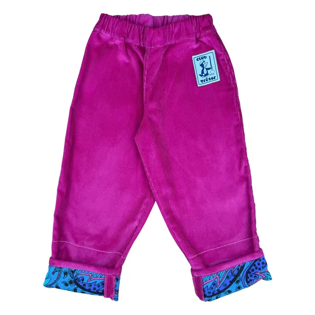 Pantalon Evolutif Candy Velours Côtelé | Rose