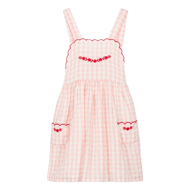 Robe Marushka Vichy | Rose pâle