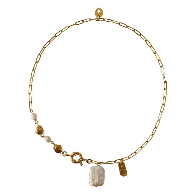 Collier Choya Pearl | Doré