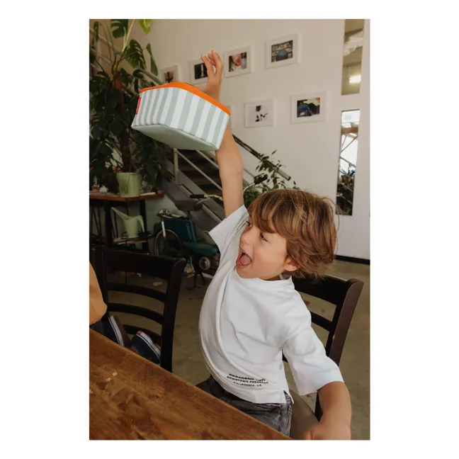 Lunch-Box Isotherme Rayée  | Green