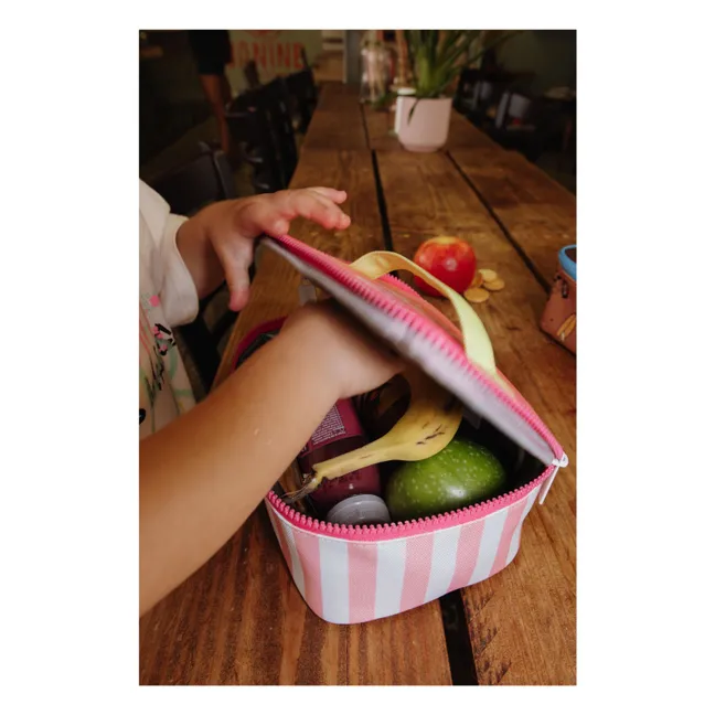 Lunch-Box Isotherme Rayée  | Rose
