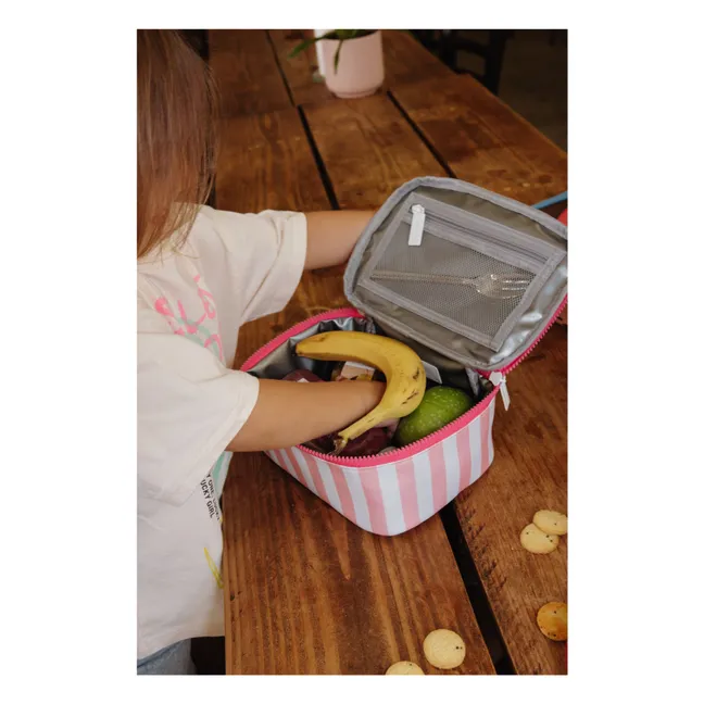 Lunch-Box Isotherme Rayée  | Rose