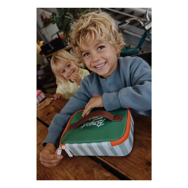 Striped Isothermal Snack-Box | Green