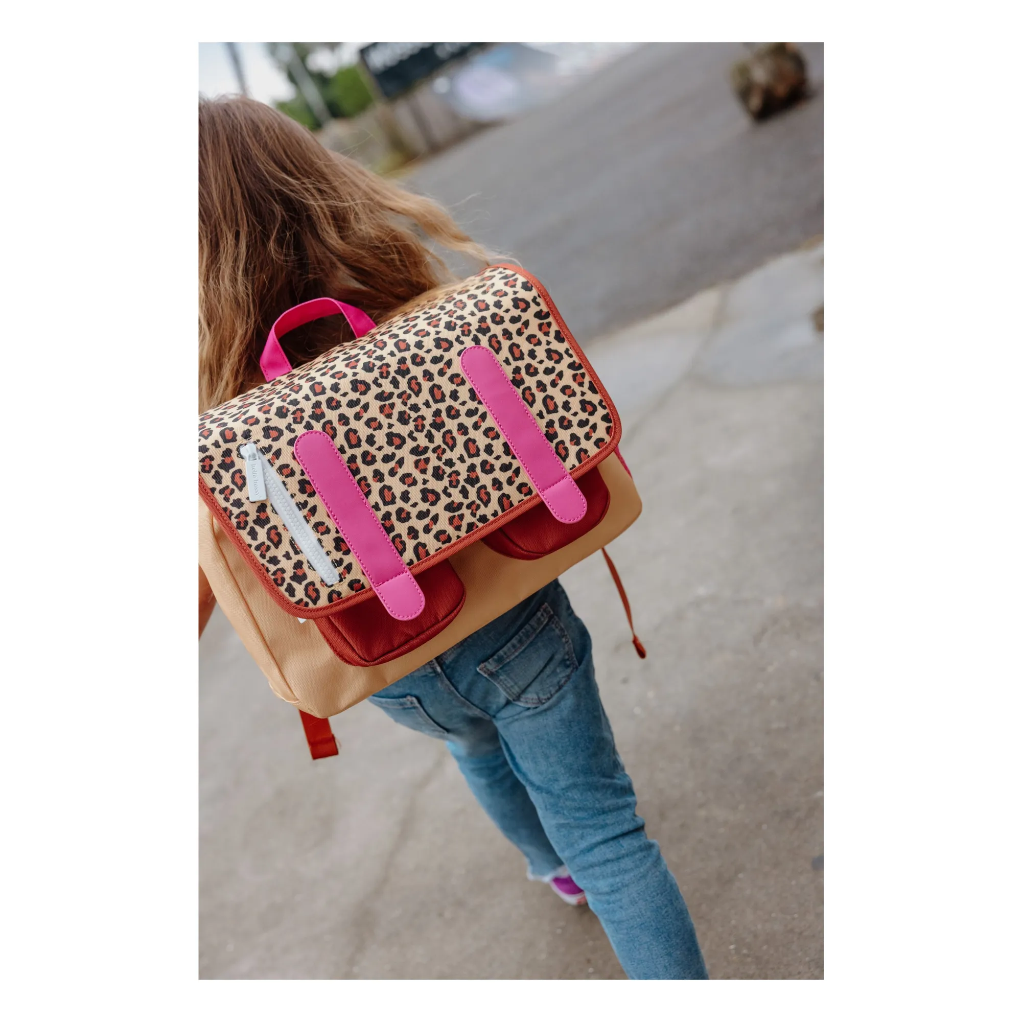 Cartable Leopard | Marron- Image produit n°1