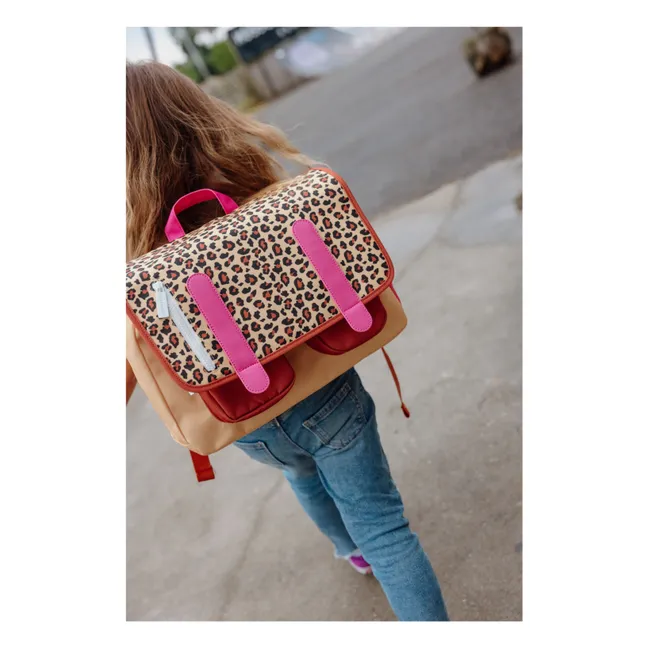 Cartable Leopard | Marron