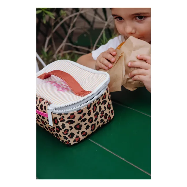 Lunch-Box Isotherme Mini Leopard | Marron