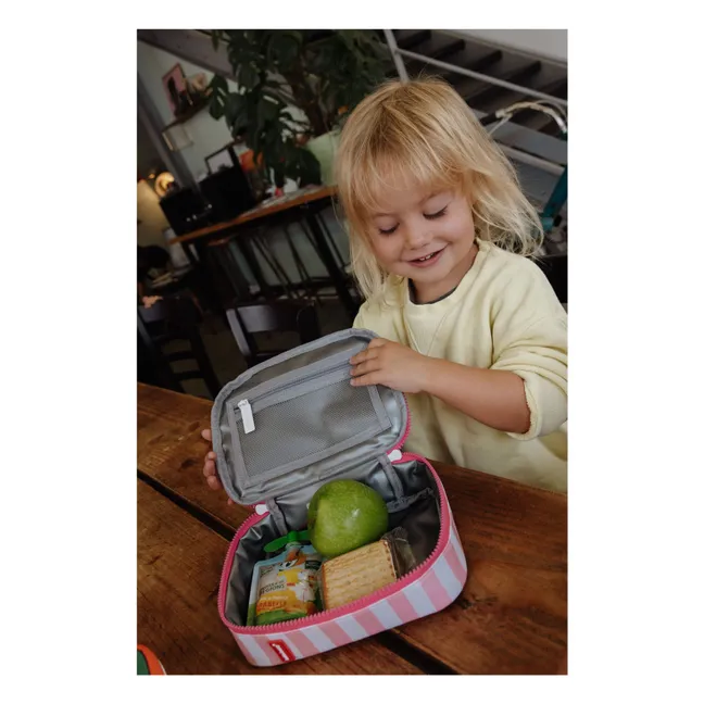 Striped Isothermal Snack-Box | Pink
