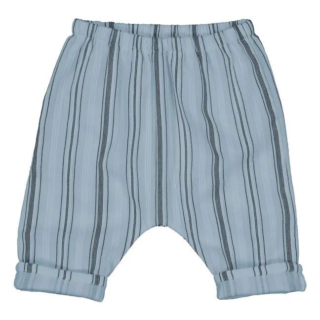 Pantalon Jungle Rayé | Bleu gris