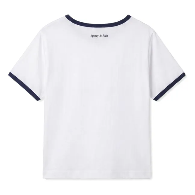 Be Nice Cotton Recycled Contrast T-Shirt | White