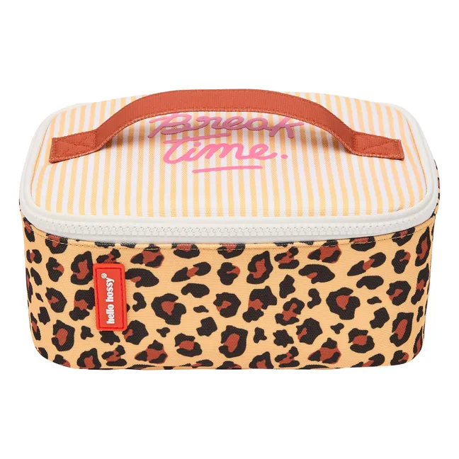 Lunch-Box Isotherme Mini Leopard | Marron