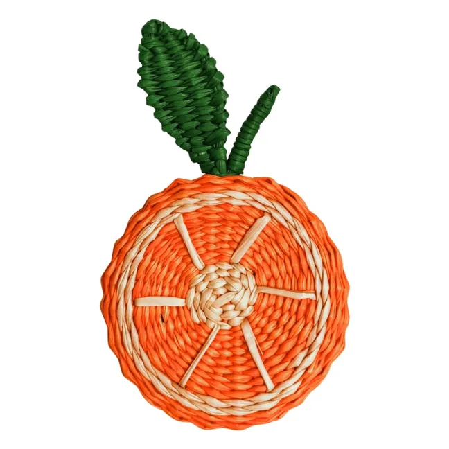 Rond de serviette tranche d'orange | Orange