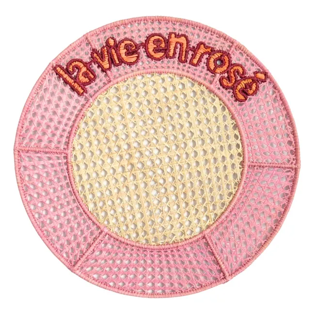 La vie en rosé placemat | Pink