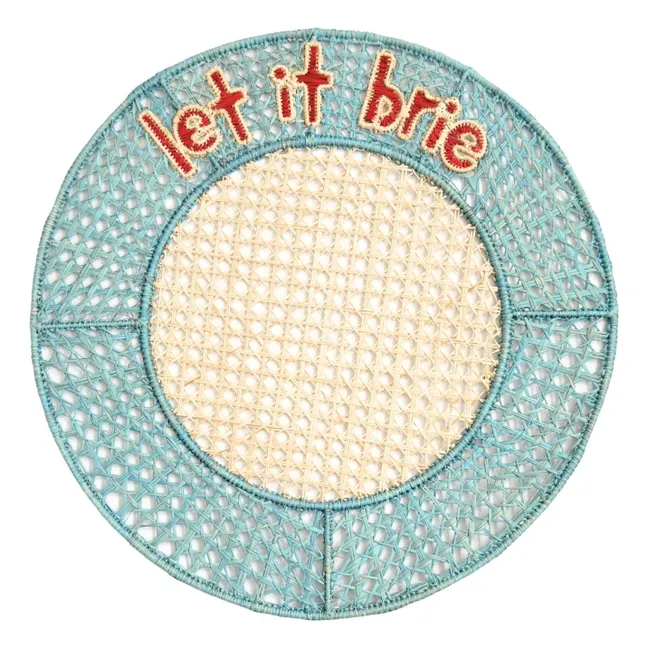 Let it brie placemat | Blue