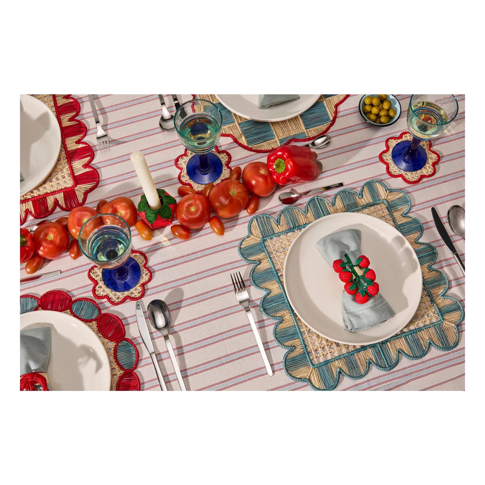 Set de table Mercado | Bleu ciel- Image produit n°1