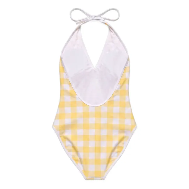 Maillot de Bain Kylie Carreaux | Jaune