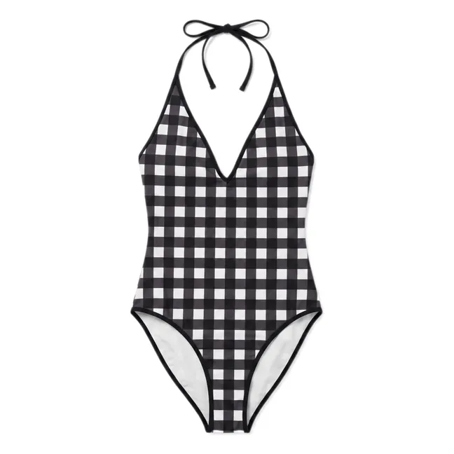 Maillot de Bain Kylie Carreaux | Noir