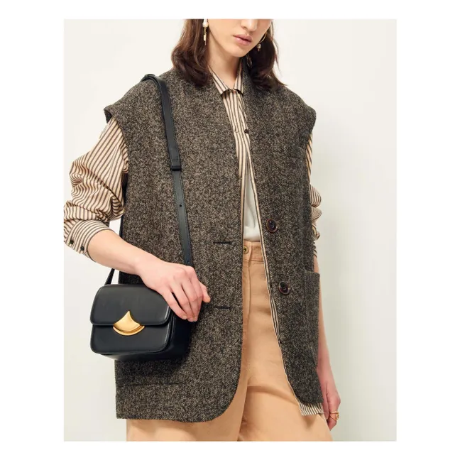 Chaqueta sin mangas Hey Jude Lana reciclada | Gris Antracita