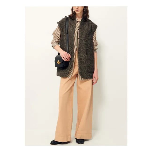 Chaqueta sin mangas Hey Jude Lana reciclada | Gris Antracita