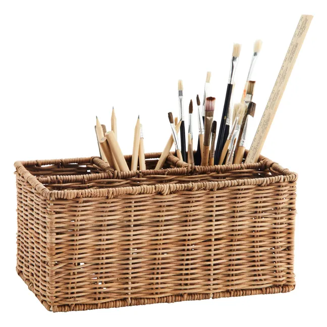 Cesta de almacenaje de ratán