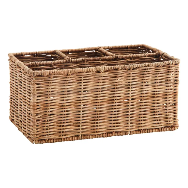 Cesta de almacenaje de ratán