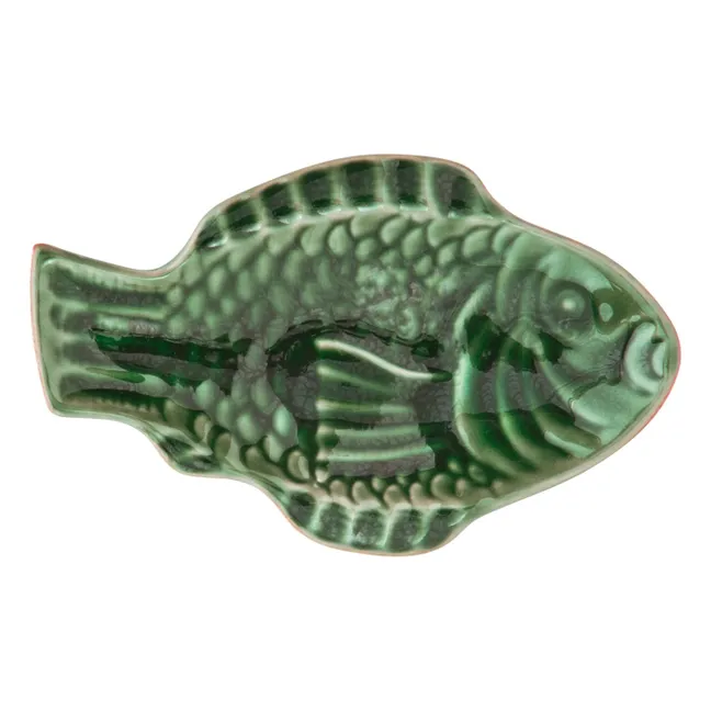 Piatto da pesce in gres | Verde