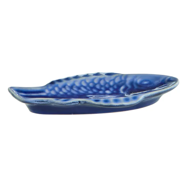 Piatto da pesce in gres | Blu
