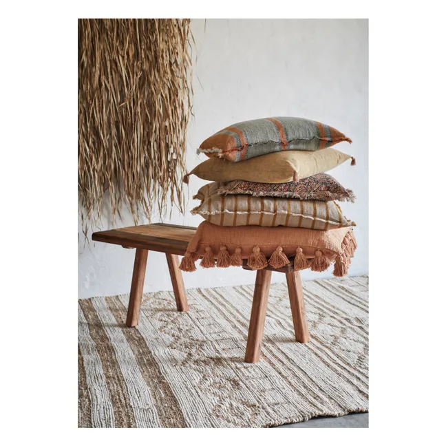 Housses De Coussin Lilas Et Blanc 50X50 Set De 4, Boho Housses De