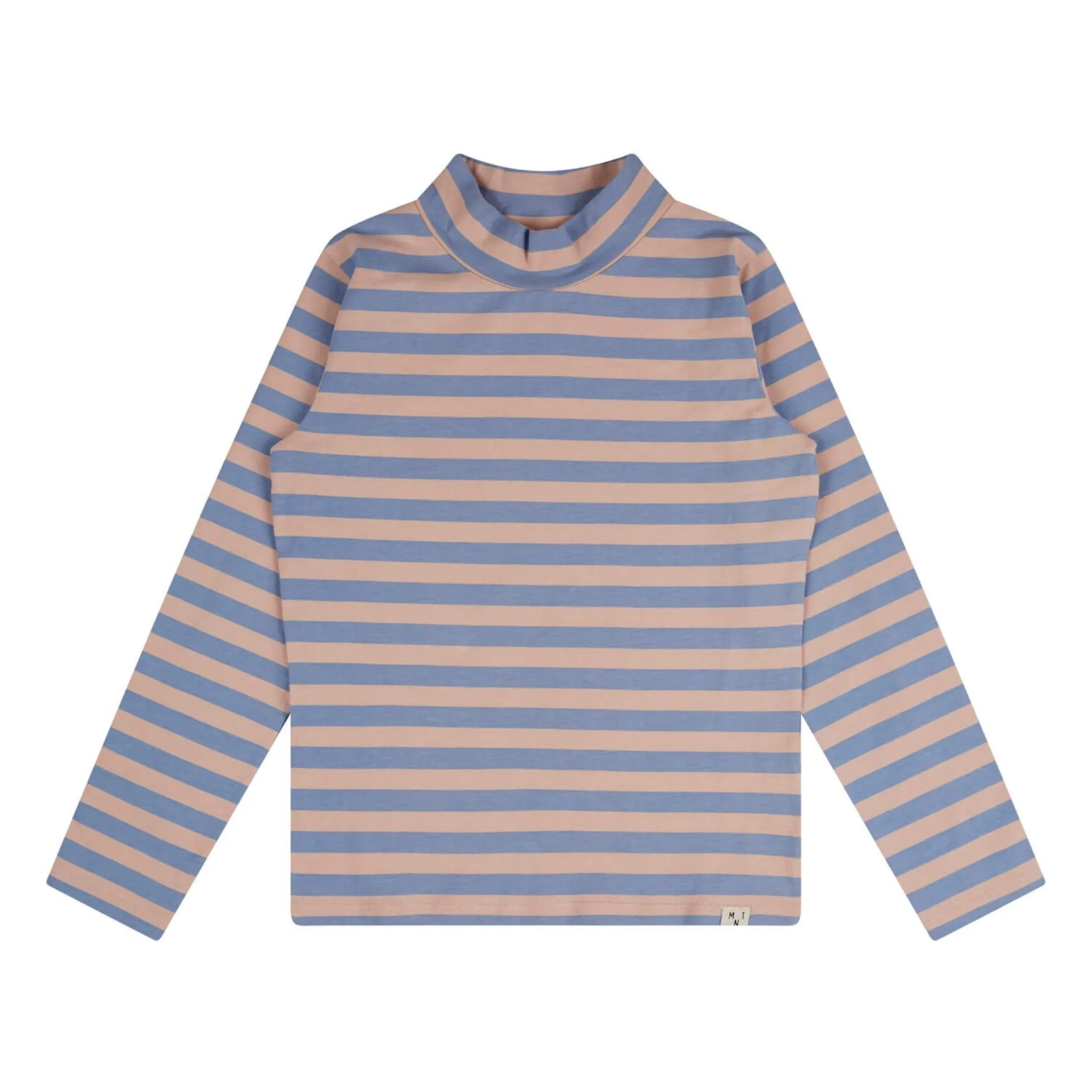 Matona Blue Striped Crew Neck T-Shirt