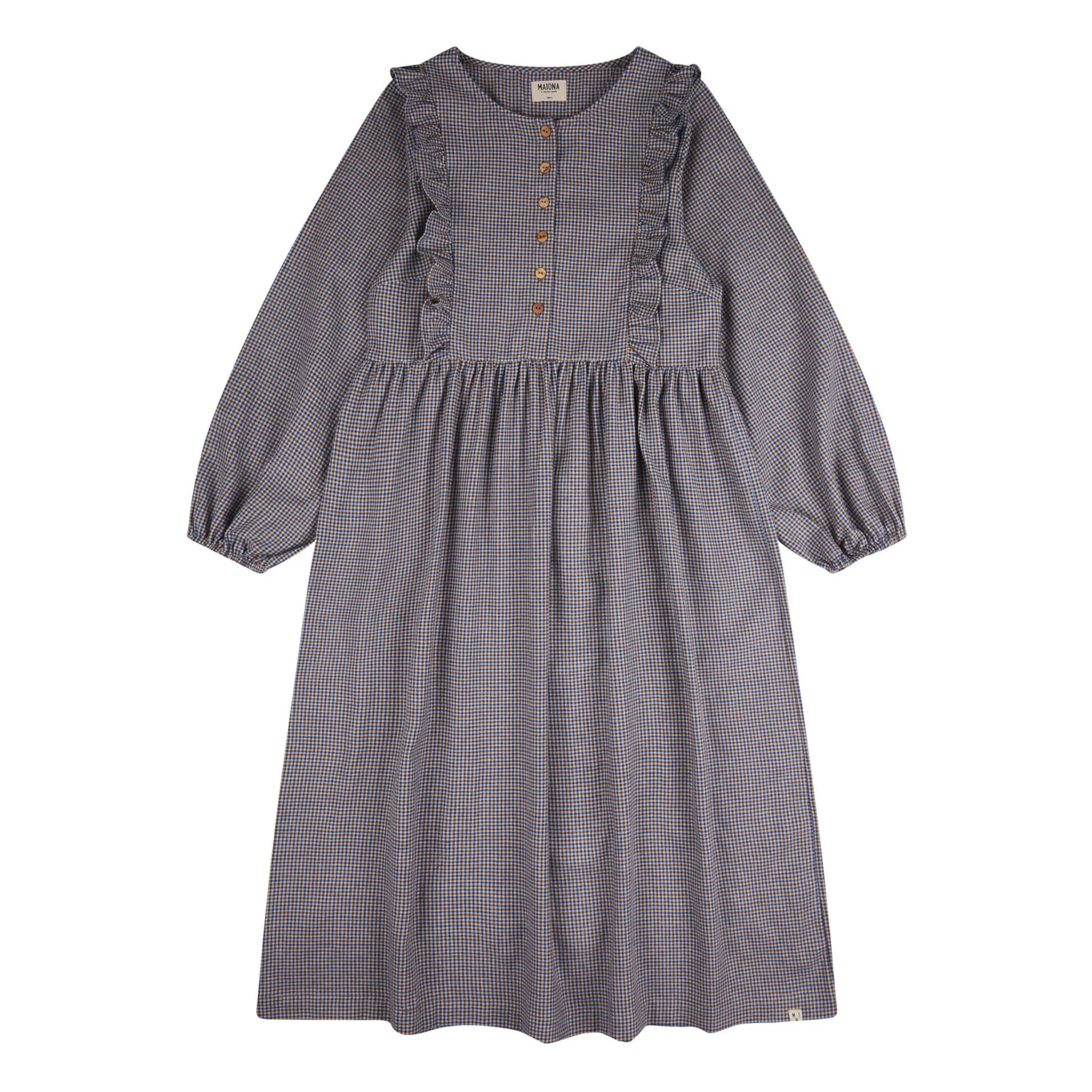 Matona Blue Flannel Dress