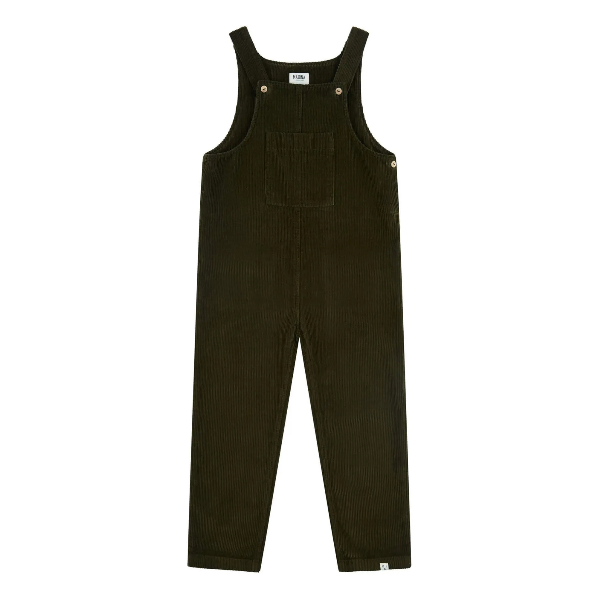Matona Moss Green Corduroy Dungarees
