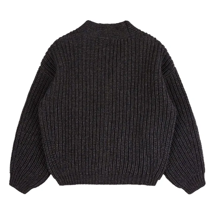Cárdigan de lana | Gris Antracita- Imagen del producto n°5