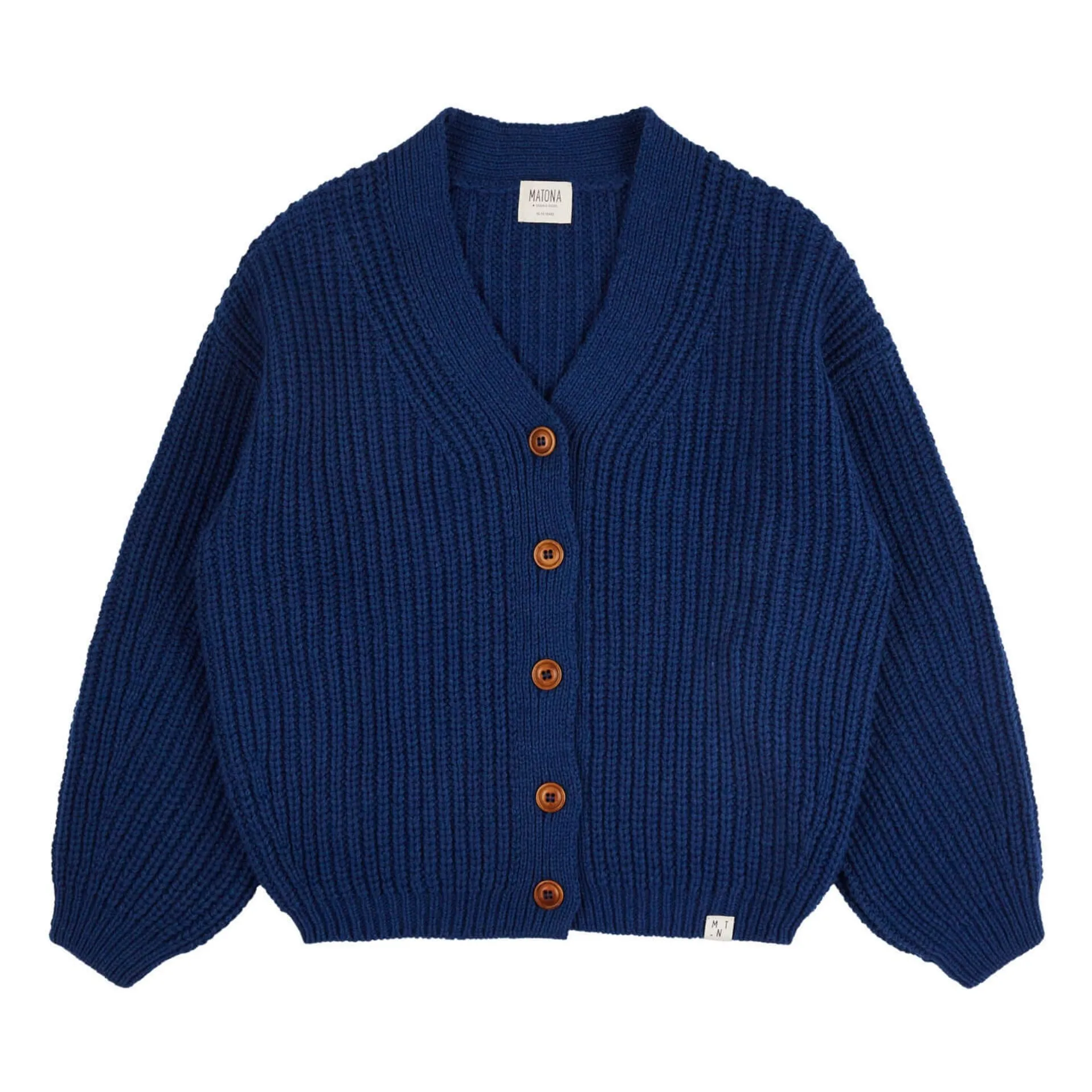 Matona Royal Blue Wool Cardigan