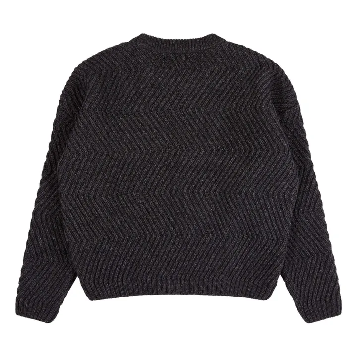 Pull Ample Laine | Gris anthracite- Image produit n°5