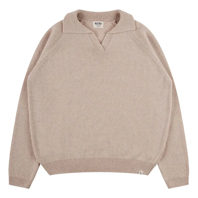 Pullover Polokragen | Sandfarben