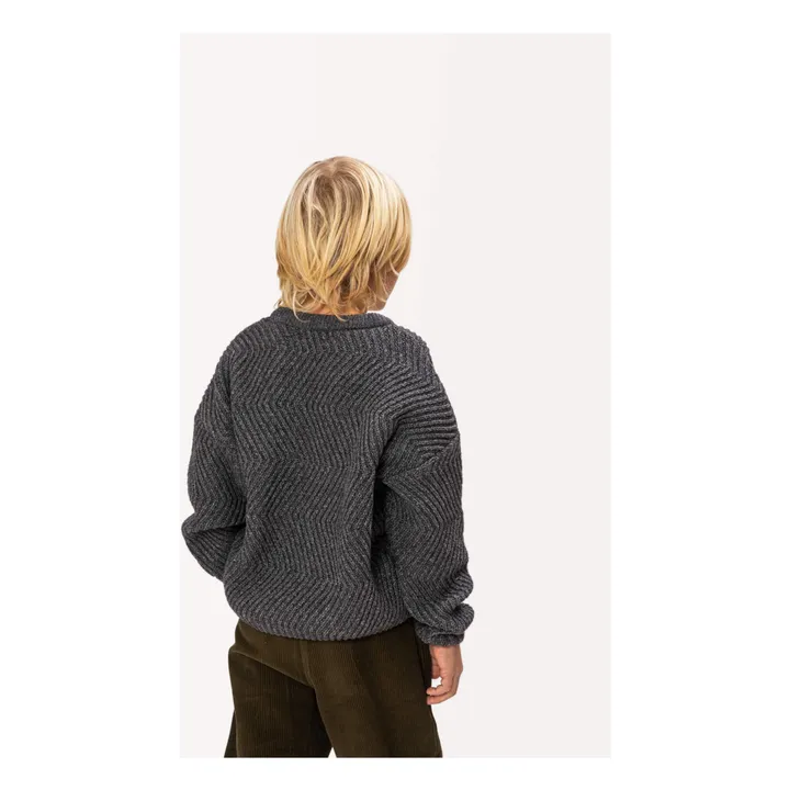 Pull Ample Laine | Gris anthracite- Image produit n°7