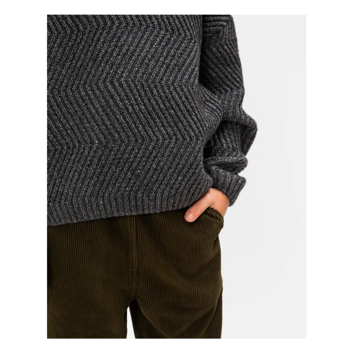 Pull Ample Laine | Gris anthracite- Image produit n°4