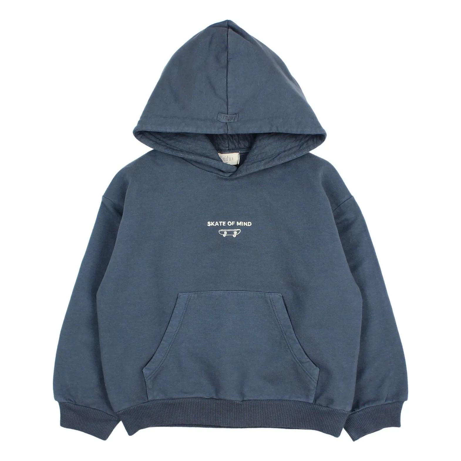 Búho - Sweat à capuche - Coton Biologique - Bleu - 3 ans