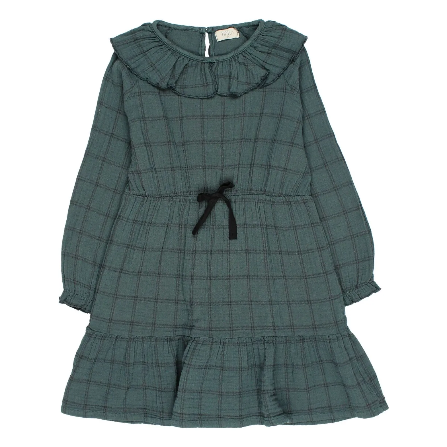 Búho - Robe - Fille - 3 ans - Vert sapin - Coton
