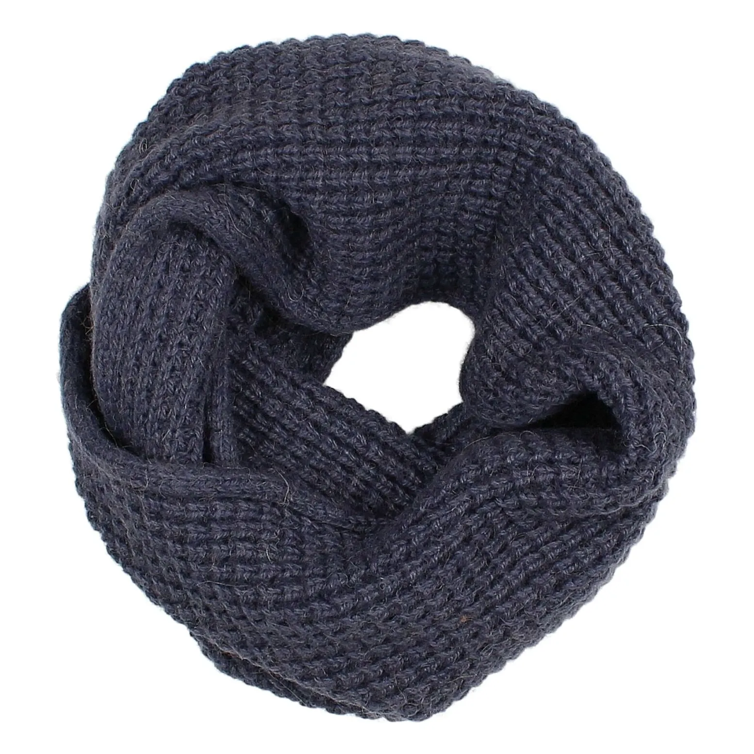 Búho Navy Blue Snood Buff Maille